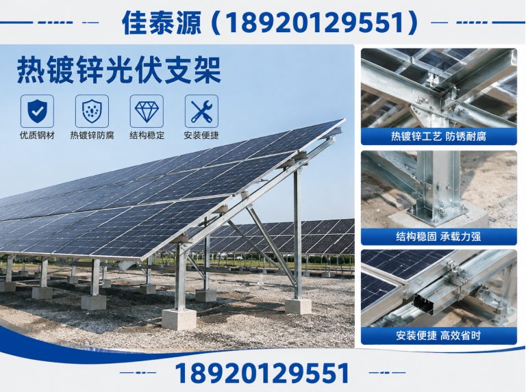 滨海新区锌铝镁光伏支架展示图